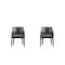 Manhattan Comfort Gansevoort Faux Leather Dining Armchair in Pebble Grey - Set of 2 2-DC051AR-PE - alternate 1